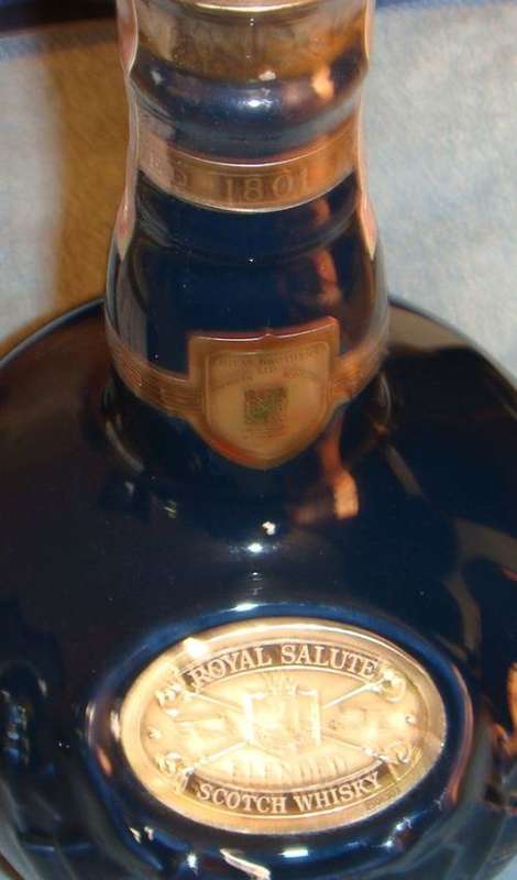 WOW FOR THE COLLECTOR A CHIVAS ROYAL SALUTE 21 YEAR OLD SCOTCH WHISKY STIL SEALED