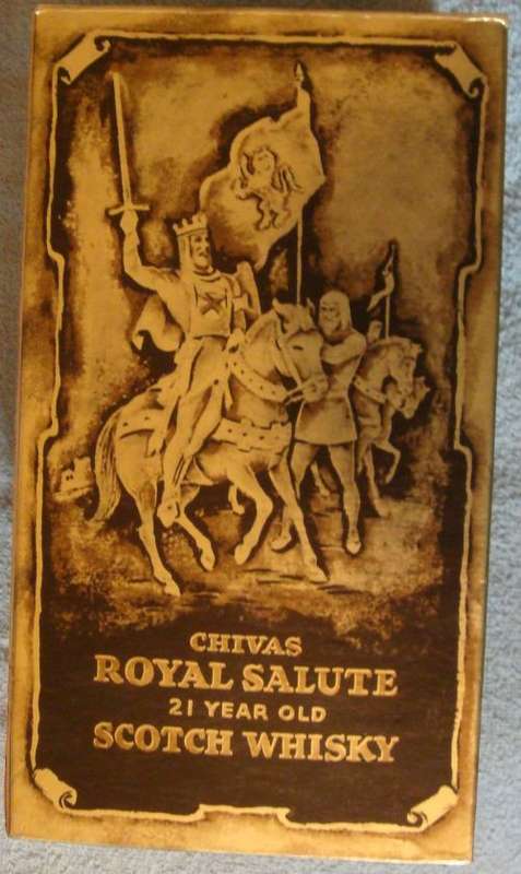 WOW FOR THE COLLECTOR A CHIVAS ROYAL SALUTE 21 YEAR OLD SCOTCH WHISKY STIL SEALED
