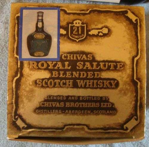 WOW FOR THE COLLECTOR A CHIVAS ROYAL SALUTE 21 YEAR OLD SCOTCH WHISKY STIL SEALED