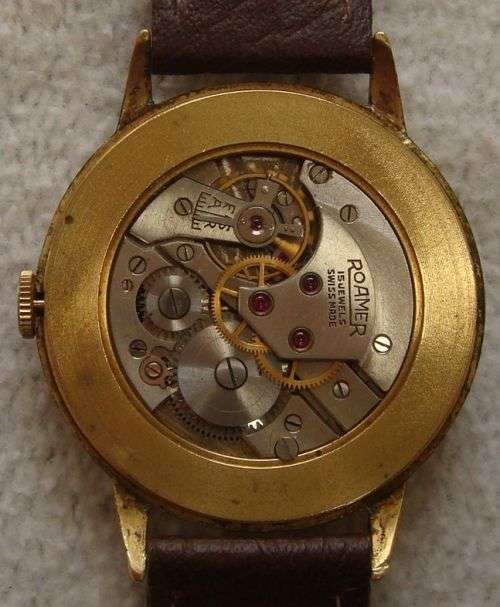 WOW LARGE 15 JEWELS ROAMER  ARABIC 33.08mm DIAL WATCH IN EXELLENT WORKING CONDITION