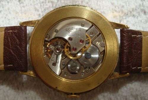 WOW LARGE 15 JEWELS ROAMER  ARABIC 33.08mm DIAL WATCH IN EXELLENT WORKING CONDITION