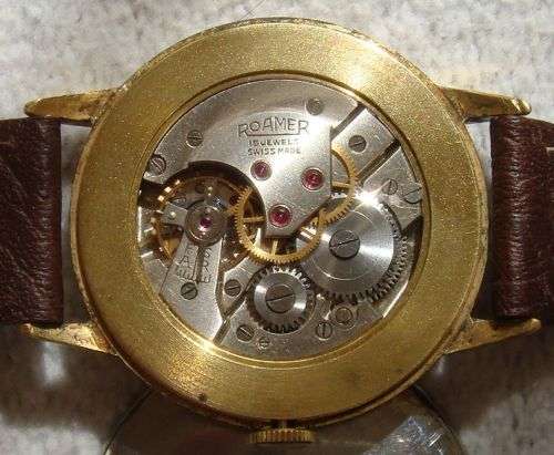 WOW LARGE 15 JEWELS ROAMER  ARABIC 33.08mm DIAL WATCH IN EXELLENT WORKING CONDITION