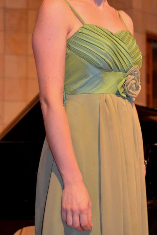 Green Cocktail Dress (Size: Small)