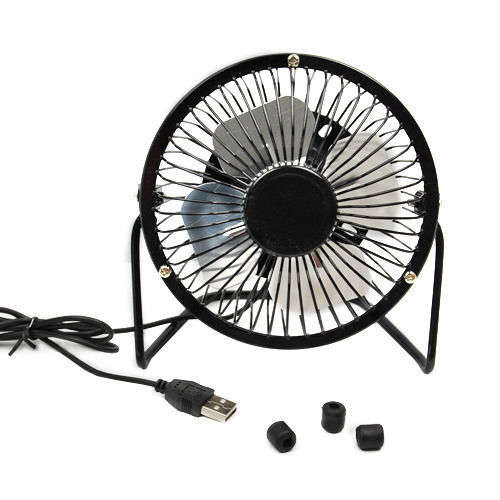 Mini Desktop Metal Fan Portable for Laptop Computer PC with Usb