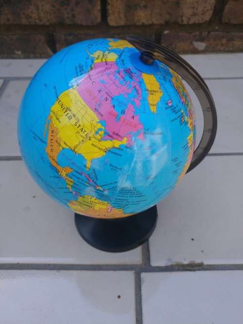DESKTOP EARTH GLOBE WORLD MAP 14cm