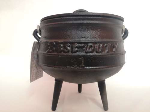 POTJIE POT SIZE #1 (3L) CAST IRON HEAVY DUTY POT THREE LEGGED
