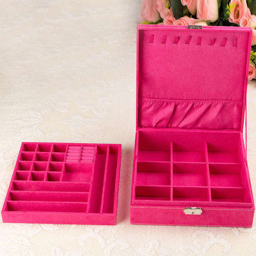Suede Jewellery Box