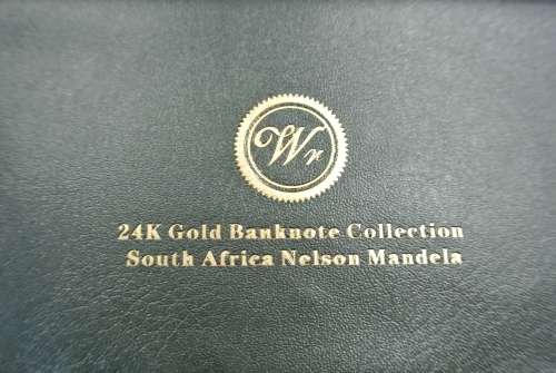 24 carat Nelson Mandela Bank Note Collection limited Edition