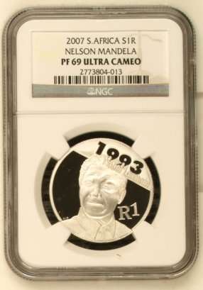 2007 PROOF 69 SILVER MANDELA CROWN
