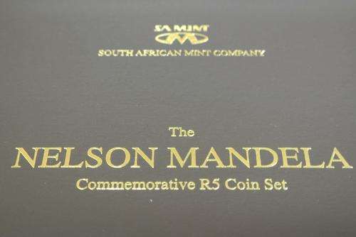 R5 Mandela SET,PROOFLIKE/LAZERFROSTED
