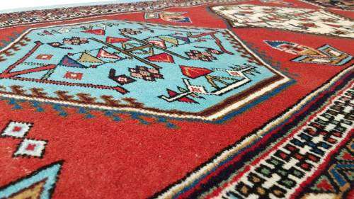 PERSIAN CARPET HAMADAN RUNNER 390cm x 70cm HAND KNOTTED (with certificate)