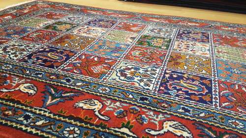 Persian Moud Carpet 150cm x 100cm Hand Knotted