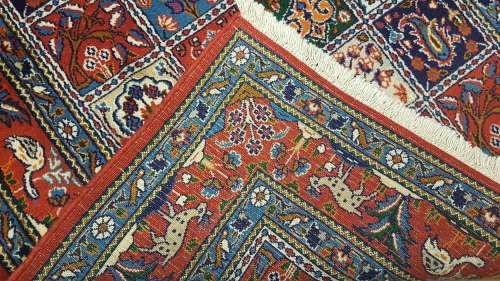 Persian Moud Carpet 150cm x 100cm Hand Knotted