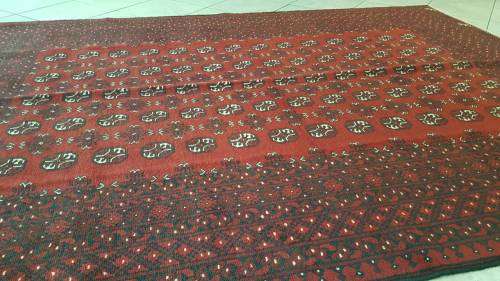 SPECIAL OFFER!!! Persian Red Afghan Carpet 285cm x 202cm Hand Knotted
