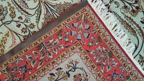 Very Fine Persian Qum Carpet 228cm x 144cm Hand Knotted