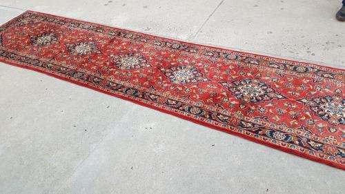 Persian Kashan Carpet 430cm x 91cm Hand Knotted