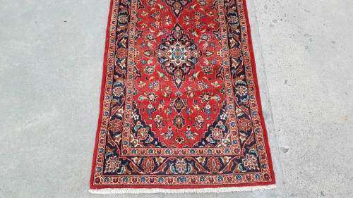 Persian Kashan Carpet 430cm x 91cm Hand Knotted