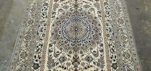 Persian Naien Carpet 253cm x 157cm Hand Knotted