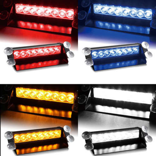 Car Vehicle 8 LED Emergency Dash Deck Truck Warning Strobe Flash Lights