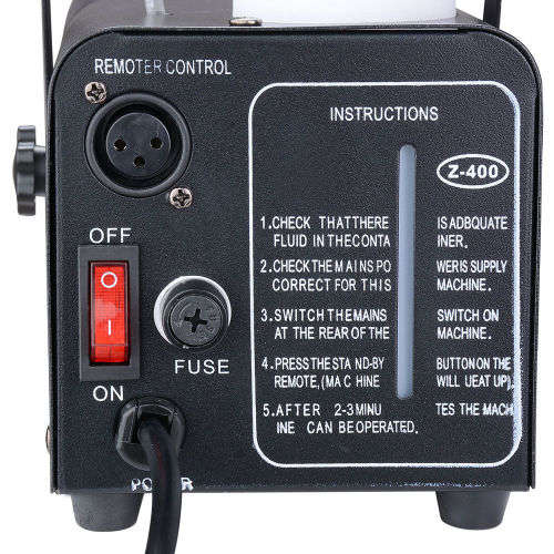 400w Smoke Fog Machine Stage Fogger Effect Equipment With Remote DJ Show Black