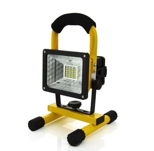 NEW 30W Outdoor LED Flood Lights Rechargeable 24 LED Floodlight