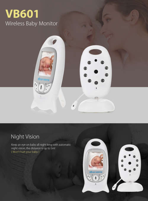 Wireless Video Baby Monitor Night Vision Two-way Radio Baby Camera Electronics