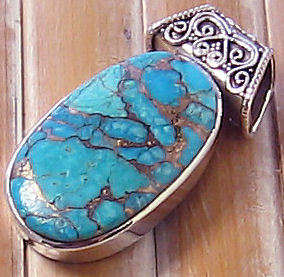 Exquisite TURQUOISE !  Solid Sterling Silver.