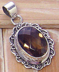 HEAD TURNER. Smokey Topaz pendant!!!