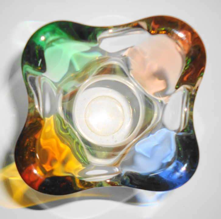 FRANTISEK ZEMEK GLASS VASE - MSTISOV GLASS WORKS