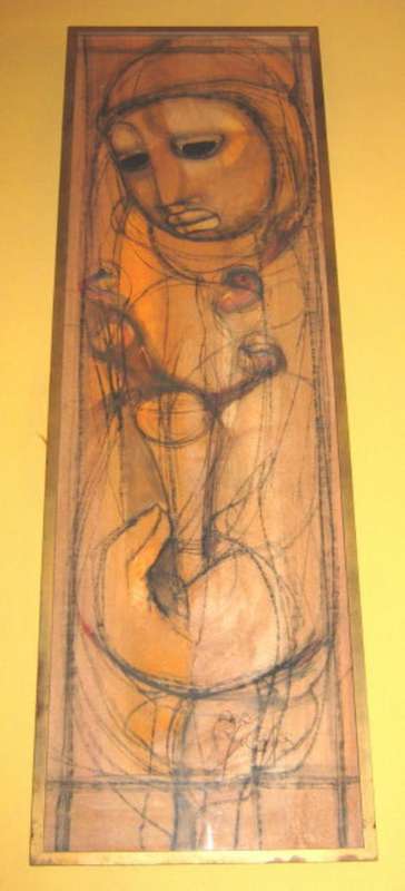 BEN MACALA (SA 1938-1997) LARGE ORIGINAL - FRAMED
