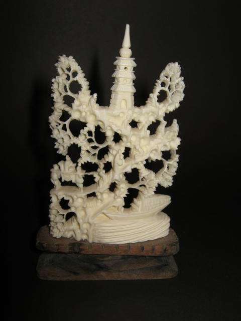 ANTIQUE IVORY TEMPLE 