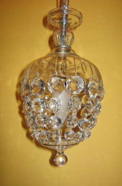 ART DECO CRYSTAL CHANDELIER