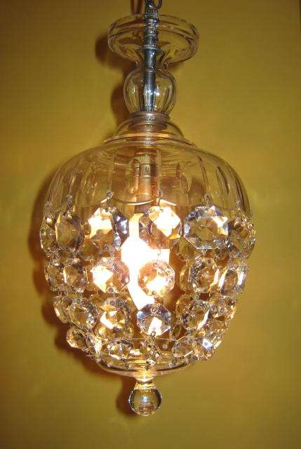 ART DECO CRYSTAL CHANDELIER