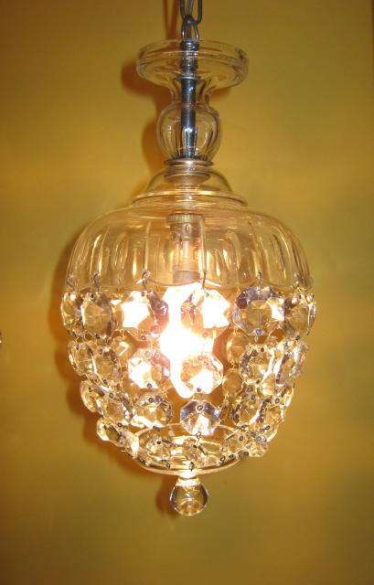 ART DECO CRYSTAL CHANDELIER