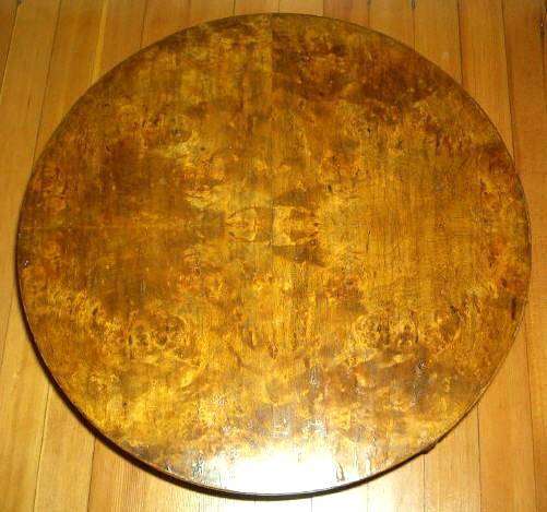 ANTIQUE CARVED MAPLE TABLE