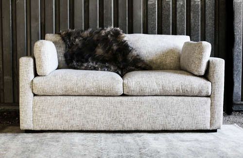 Two Seater Fabric Couch / Sofa