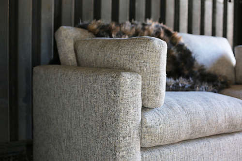Two Seater Fabric Couch / Sofa