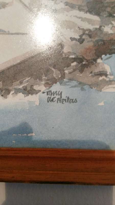 TONY DE FREITAS ORIGINAL WATERCOLOUR