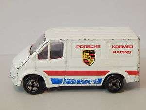 CORGI VINTAGE FORD TRANSIT VAN PORSCHE KREMER RACING TOY CAR