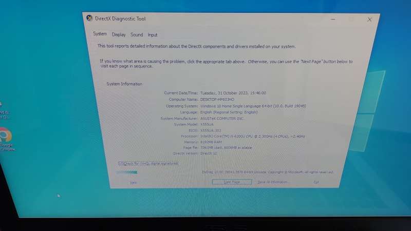 Asus i5 6th Gen 2.4GHz Laptop