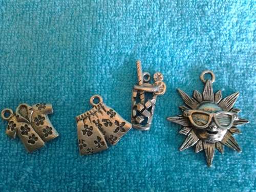 TAKE ME TO THE BEACH!  - 17 HIGH QUALITY PEWTER CHARMS - A GREAT GIFT!