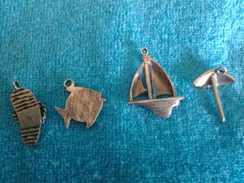 TAKE ME TO THE BEACH!  - 17 HIGH QUALITY PEWTER CHARMS - A GREAT GIFT!