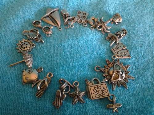 TAKE ME TO THE BEACH!  - 17 HIGH QUALITY PEWTER CHARMS - A GREAT GIFT!