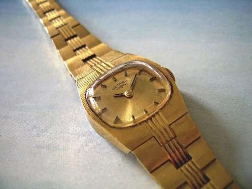 LOVELY LADIES VINTAGE ROTARY 17 JEWELED WATCH -- NOT WORKING