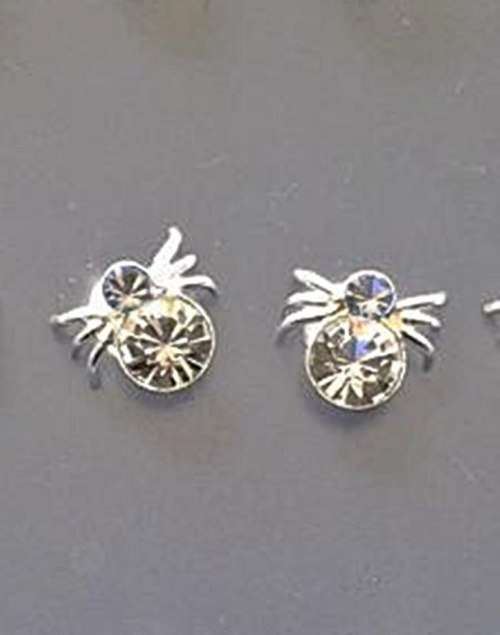 STERLING SILVER 925 SPIDER STUD EARRINGS
