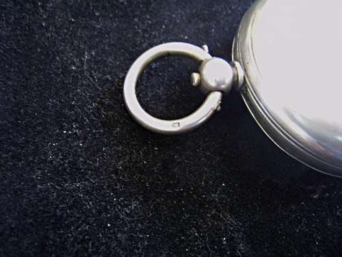 ANTIQUE SOLID SILVER BIG SWISS CYLINDER HUNTER POCKET WATCH FROM THE 1800'S