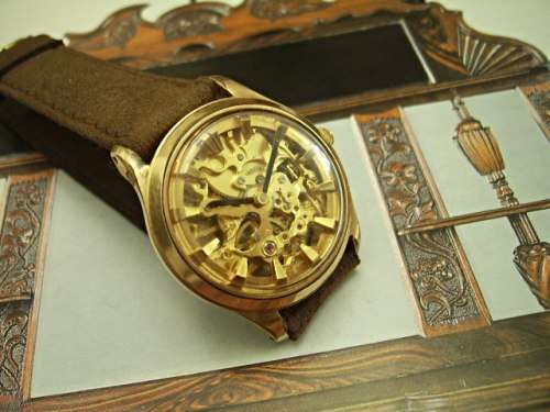 STUNNING VINTAGE MYSTERY SKELETON WATCH