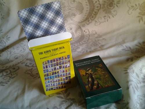 RIDER-WAITE TAROT DECK - NEW IN BOX - 1 ORIGINAL AND 1 CENTENNIAL EDITION - 10CM X 6CM -  R185 EACH