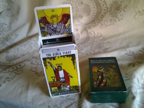RIDER-WAITE TAROT DECK - NEW IN BOX - 1 ORIGINAL AND 1 CENTENNIAL EDITION - 10CM X 6CM -  R185 EACH