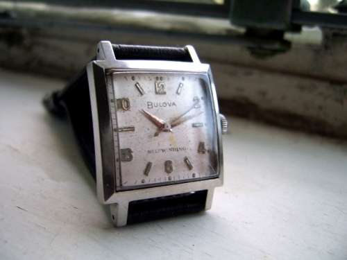 ULTRA RARE VINTAGE SQUARE BULOVA SELFWINDING